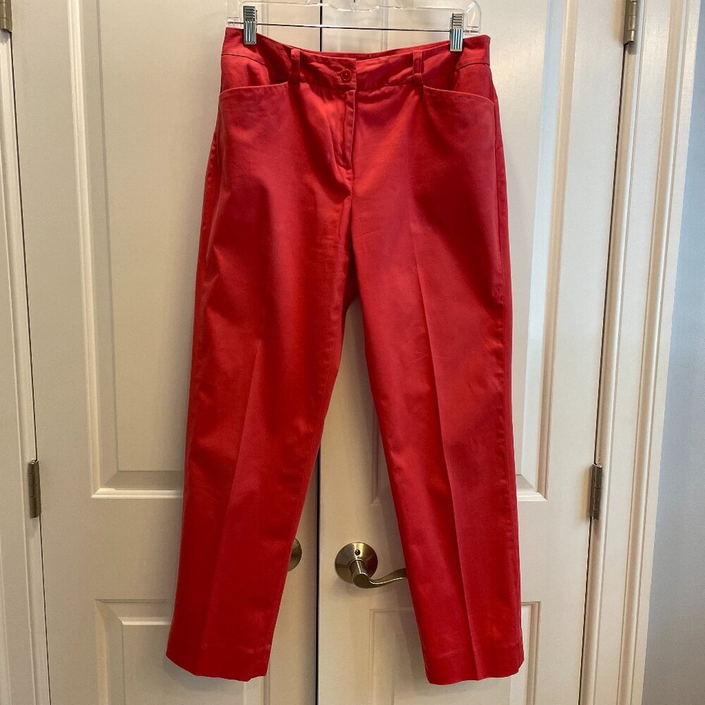 VGUC Jones New York Signature Petites Pants, Salmon, Stretch, Cotton/Lycra, 6P